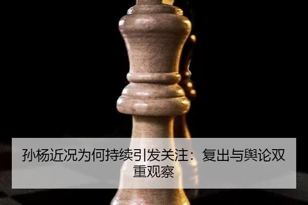 孙杨近况为何持续引发关注：复出与舆论双重观察